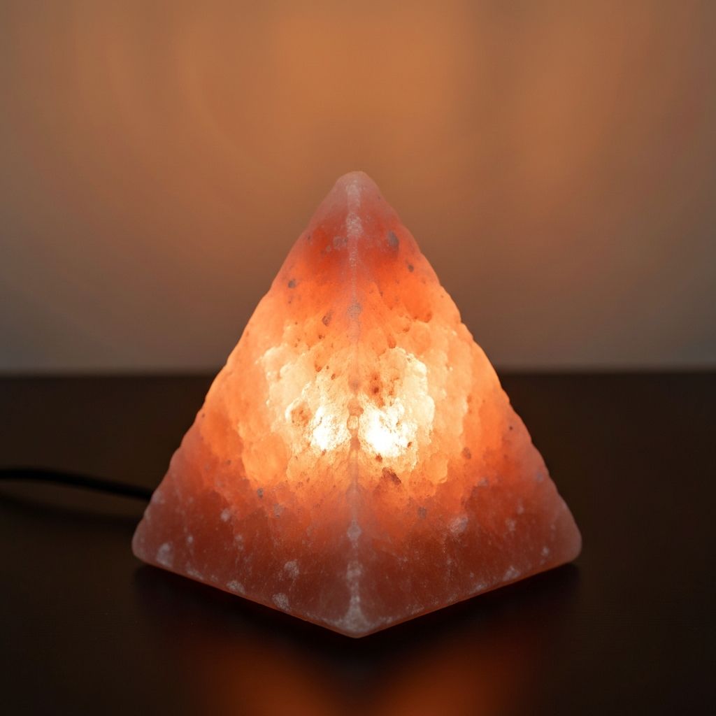 Pyramid Salt Lamp